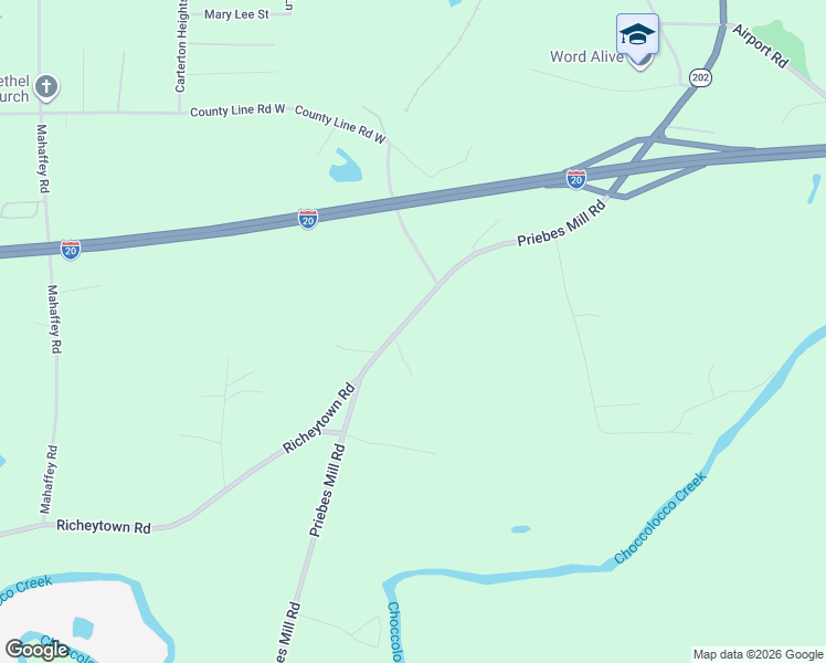 map of restaurants, bars, coffee shops, grocery stores, and more near 609 Priebes Mill Road in Oxford