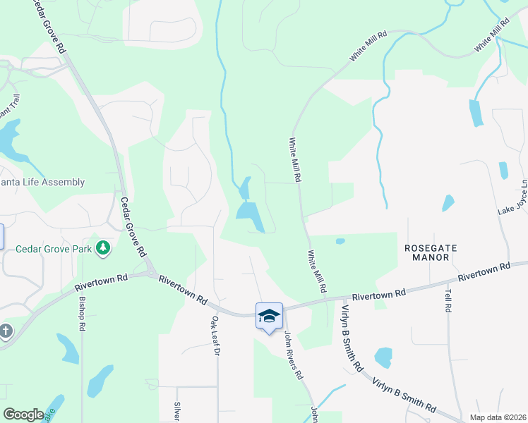 map of restaurants, bars, coffee shops, grocery stores, and more near 6509 Lily Trail in Fairburn