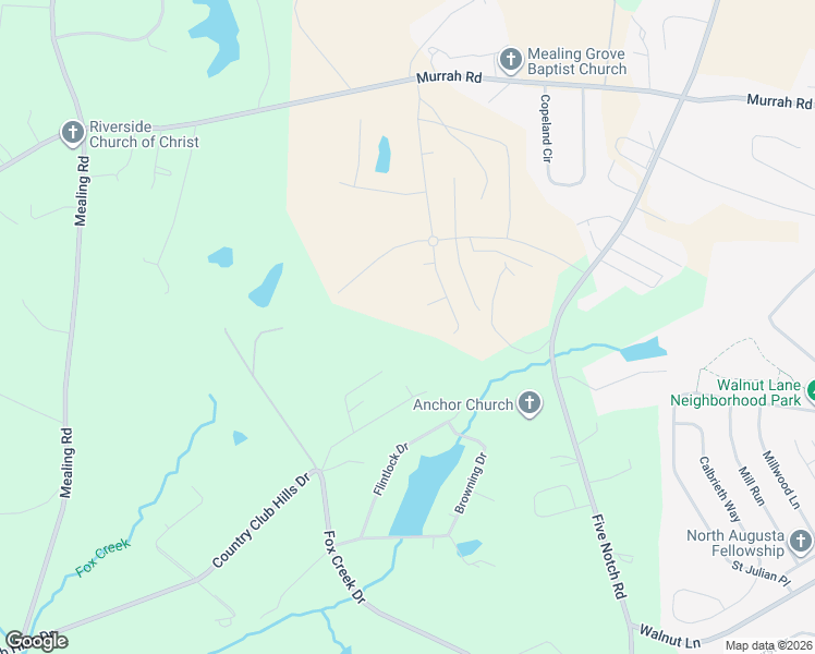 map of restaurants, bars, coffee shops, grocery stores, and more near 70 Dogwood Glen Court in North Augusta