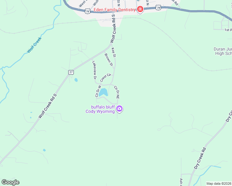 map of restaurants, bars, coffee shops, grocery stores, and more near 160 East Circle Drive in Pell City
