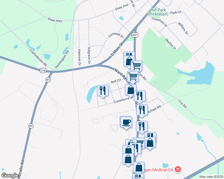 map of restaurants, bars, coffee shops, grocery stores, and more near 1081 Larkmartin Street in Madison