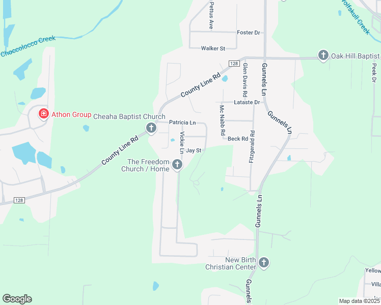 map of restaurants, bars, coffee shops, grocery stores, and more near 610 Jay Street in Oxford