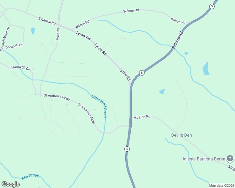 map of restaurants, bars, coffee shops, grocery stores, and more near 8291 Georgia 5 in Whitesburg