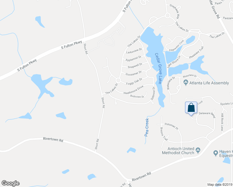 map of restaurants, bars, coffee shops, grocery stores, and more near 8068 Heathmore Drive in Fairburn