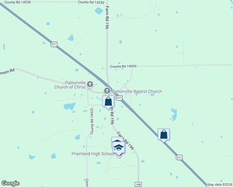 map of restaurants, bars, coffee shops, grocery stores, and more near in Pattonville