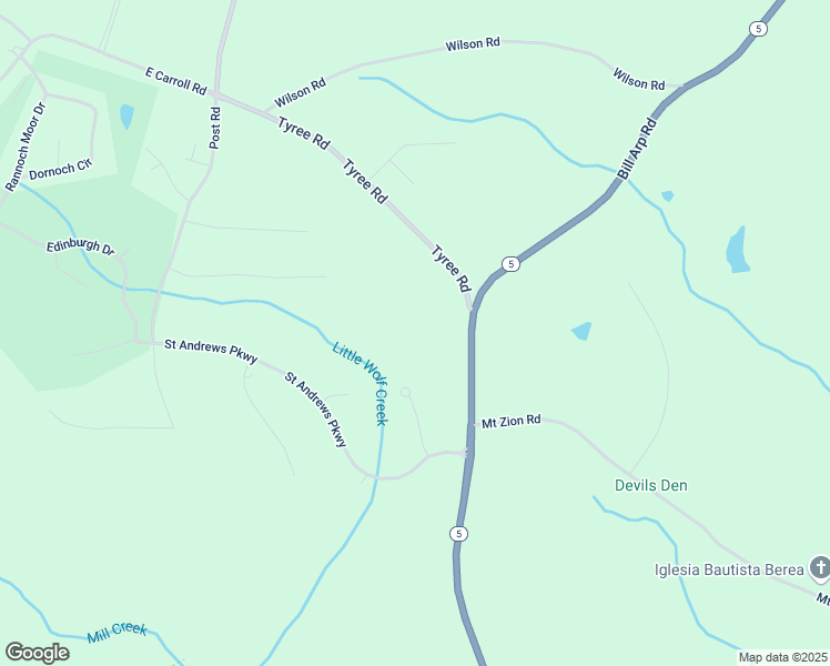 map of restaurants, bars, coffee shops, grocery stores, and more near 8291 Georgia 5 in Whitesburg