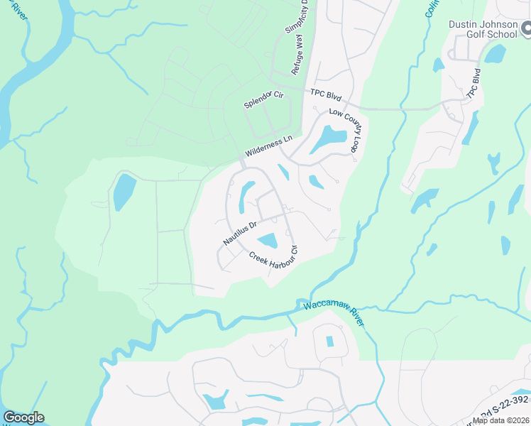 map of restaurants, bars, coffee shops, grocery stores, and more near 547 Nautilus Drive in Murrells Inlet