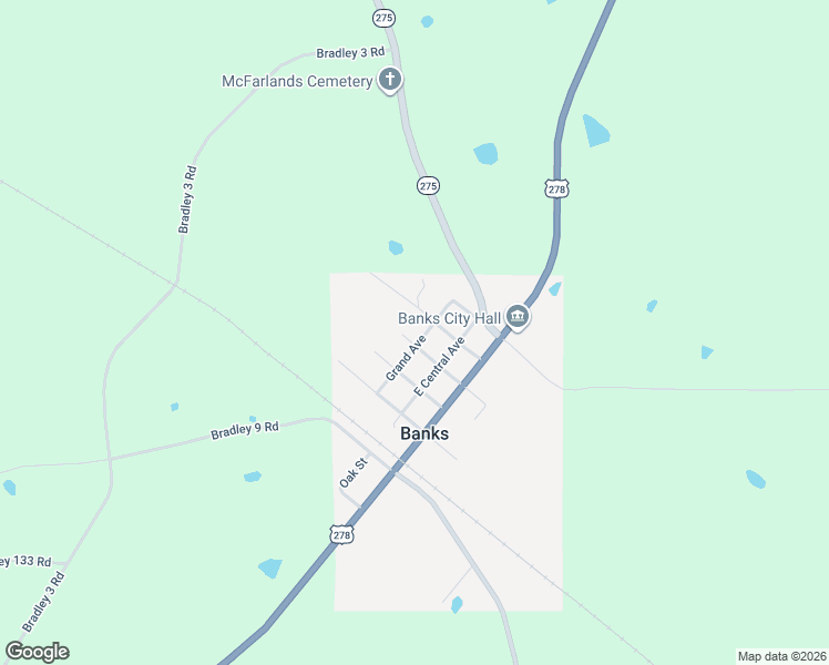 map of restaurants, bars, coffee shops, grocery stores, and more near 412 Grand Avenue in Banks