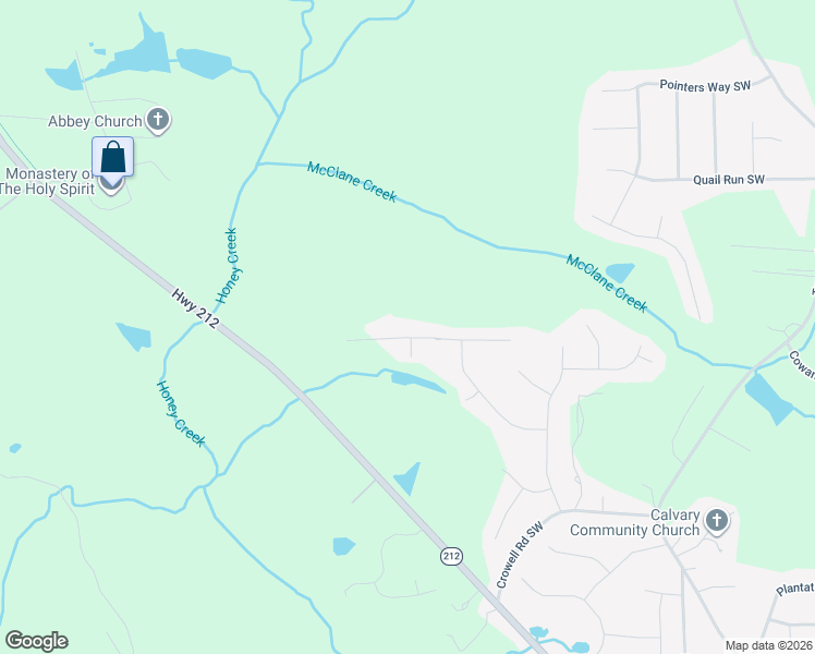 map of restaurants, bars, coffee shops, grocery stores, and more near 2848 Havenwood Drive in Conyers