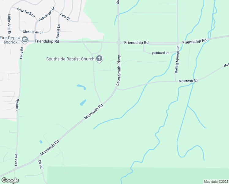 map of restaurants, bars, coffee shops, grocery stores, and more near 6075 Leon Smith Parkway in Oxford