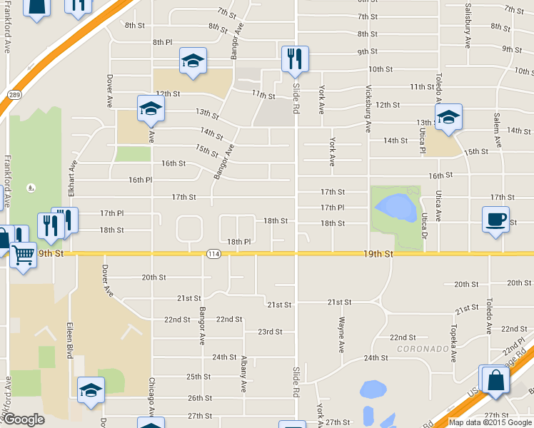 map of restaurants, bars, coffee shops, grocery stores, and more near in Lubbock