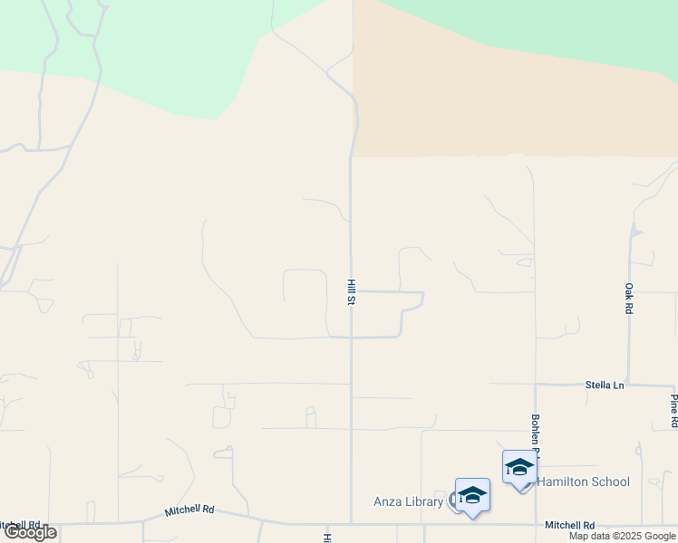 map of restaurants, bars, coffee shops, grocery stores, and more near 37401 Hill Street in Anza