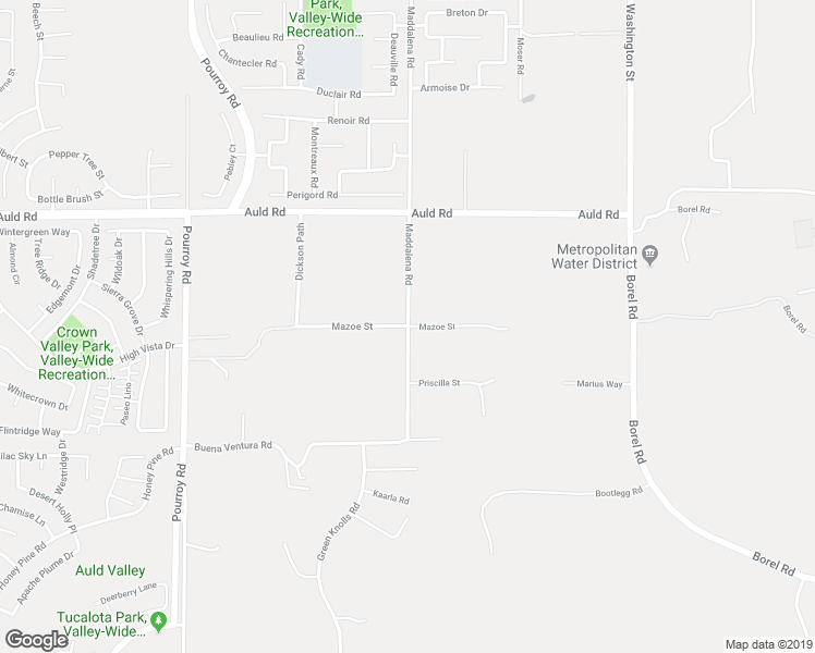 map of restaurants, bars, coffee shops, grocery stores, and more near Mazoe Street in Riverside County
