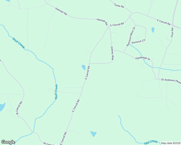 map of restaurants, bars, coffee shops, grocery stores, and more near 8268 East Carroll Road in Whitesburg