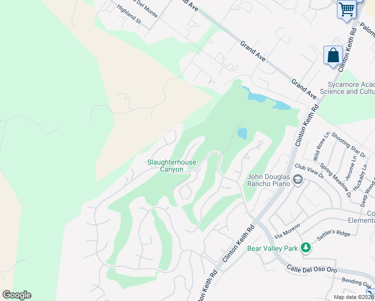 map of restaurants, bars, coffee shops, grocery stores, and more near 38101 Stone Meadow Drive in Murrieta