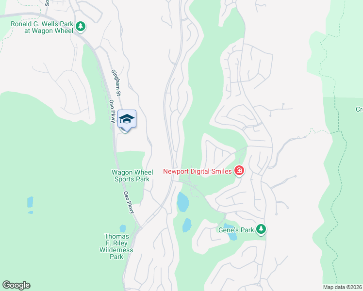 map of restaurants, bars, coffee shops, grocery stores, and more near 58 Downfield Way in Coto de Caza