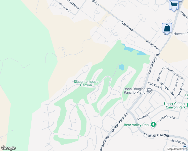map of restaurants, bars, coffee shops, grocery stores, and more near 38068 Silver Fox Court in Murrieta