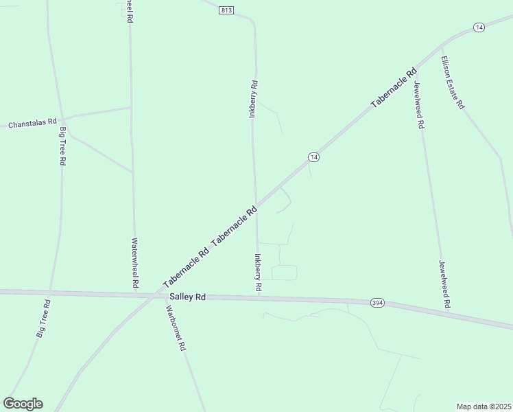 map of restaurants, bars, coffee shops, grocery stores, and more near 663 Tabernacle Road in Salley
