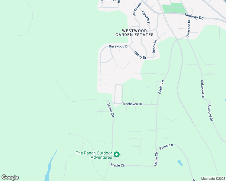 map of restaurants, bars, coffee shops, grocery stores, and more near 3318 Wentwood Circle in Adamsville
