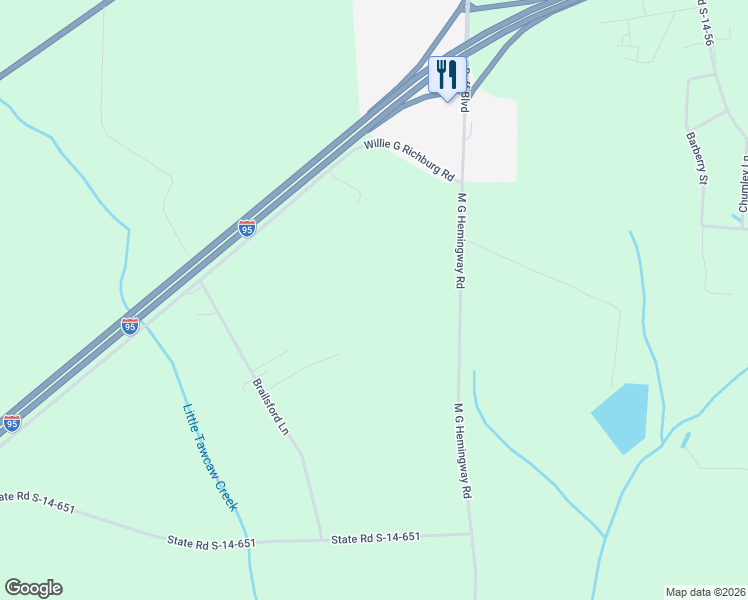 map of restaurants, bars, coffee shops, grocery stores, and more near 2278 M G Hemingway Road in Summerton