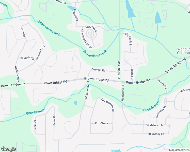 map of restaurants, bars, coffee shops, grocery stores, and more near 12112 Brown Bridge Road in Covington