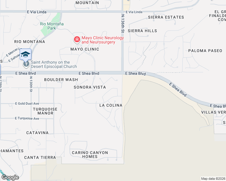 map of restaurants, bars, coffee shops, grocery stores, and more near 13554 East Onyx Court in Scottsdale