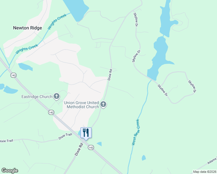 map of restaurants, bars, coffee shops, grocery stores, and more near 25 Cobb Road in Covington