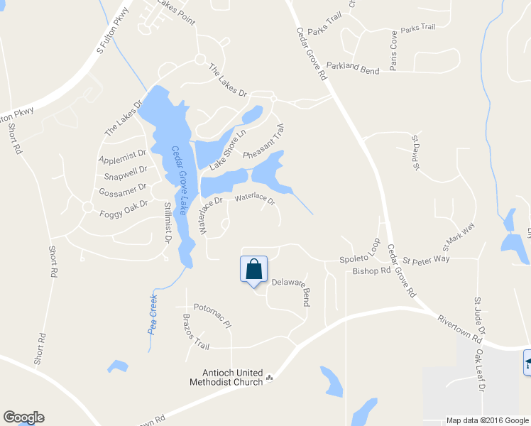 map of restaurants, bars, coffee shops, grocery stores, and more near 710 Trumpeter Court in Fairburn