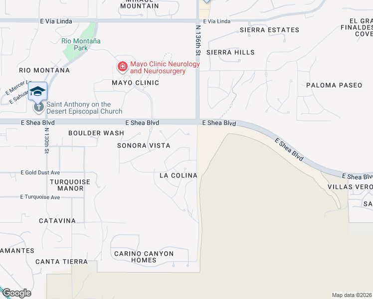 map of restaurants, bars, coffee shops, grocery stores, and more near 13554 East Onyx Court in Scottsdale