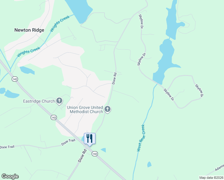 map of restaurants, bars, coffee shops, grocery stores, and more near 25 Cobb Road in Covington