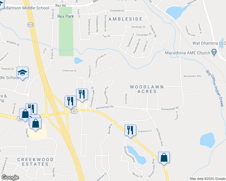 3694 Breckenridge Court, Rex GA - Walk Score