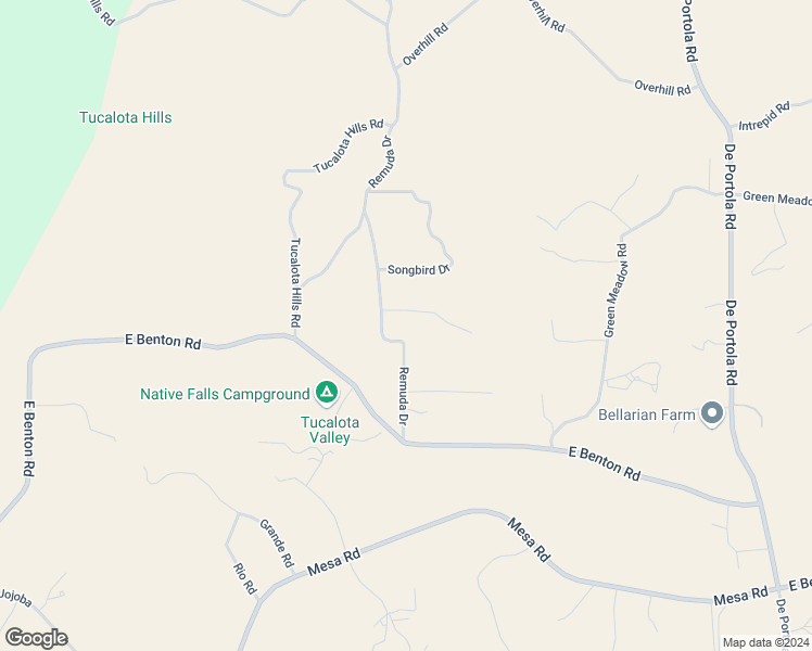 map of restaurants, bars, coffee shops, grocery stores, and more near Remuda Drive in Riverside County