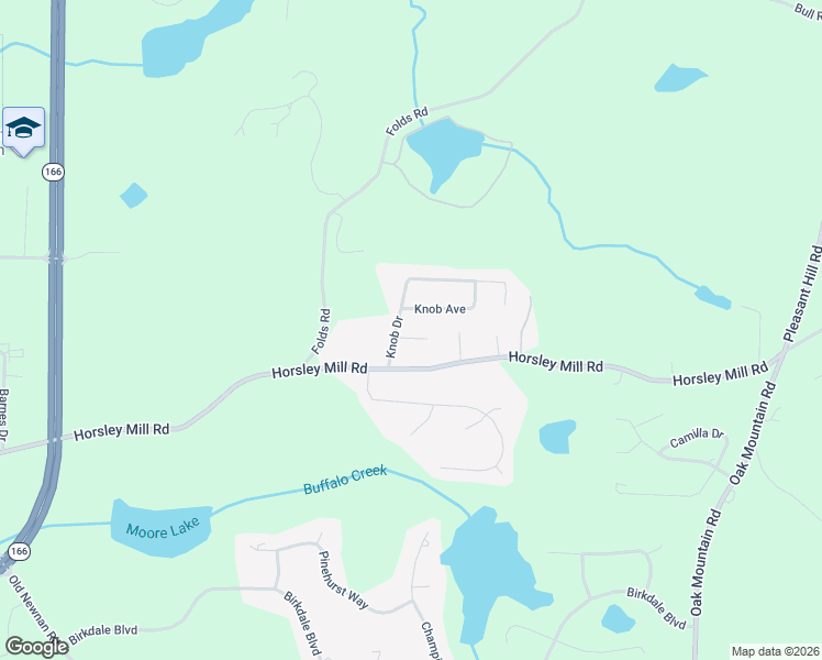 map of restaurants, bars, coffee shops, grocery stores, and more near 20 Knob Circle in Carrollton