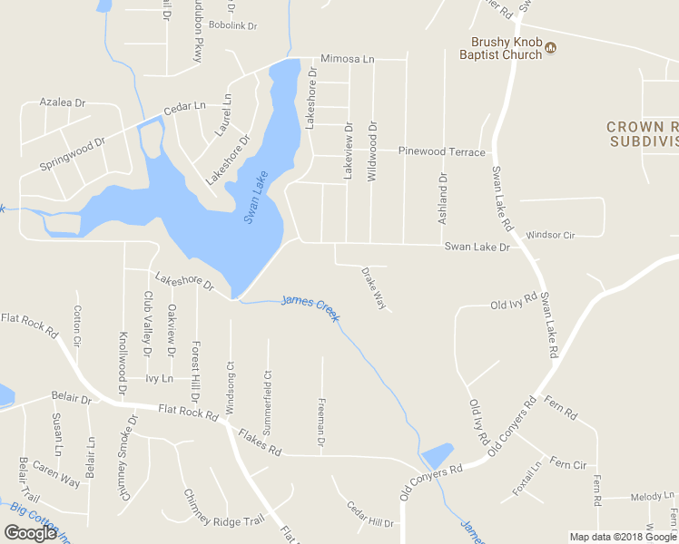map of restaurants, bars, coffee shops, grocery stores, and more near 116 Drake Way in Stockbridge