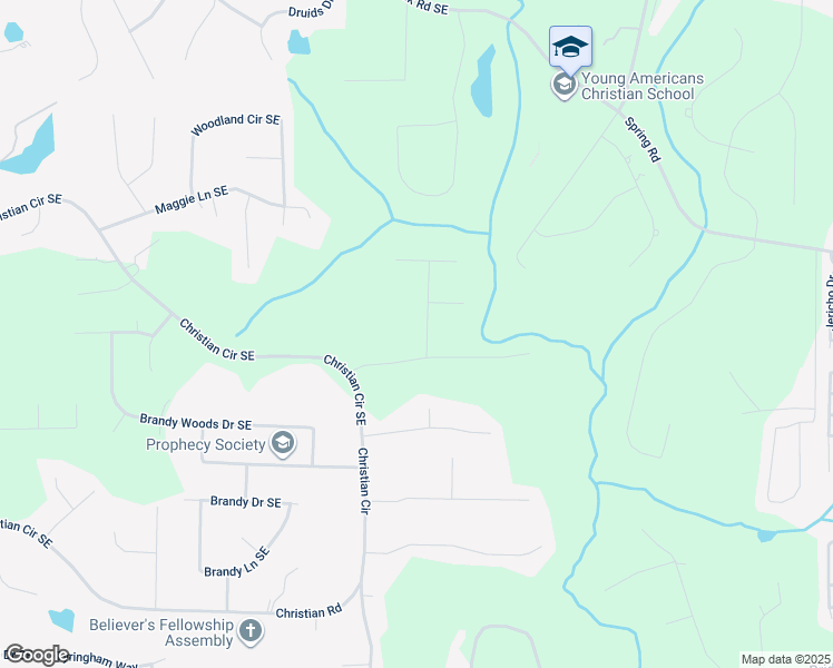 map of restaurants, bars, coffee shops, grocery stores, and more near 1311 North Brandy Shoals Southeast in Conyers
