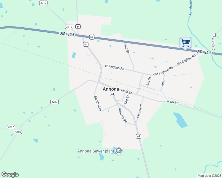 map of restaurants, bars, coffee shops, grocery stores, and more near in Annona