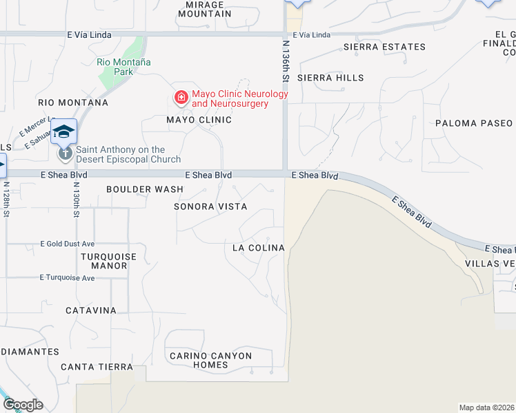 map of restaurants, bars, coffee shops, grocery stores, and more near 13554 East Onyx Court in Scottsdale