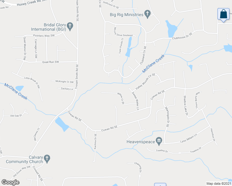 map of restaurants, bars, coffee shops, grocery stores, and more near 420 Willow Court Southeast in Conyers