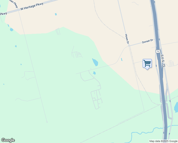 map of restaurants, bars, coffee shops, grocery stores, and more near 510 Progress Drive in Sherman