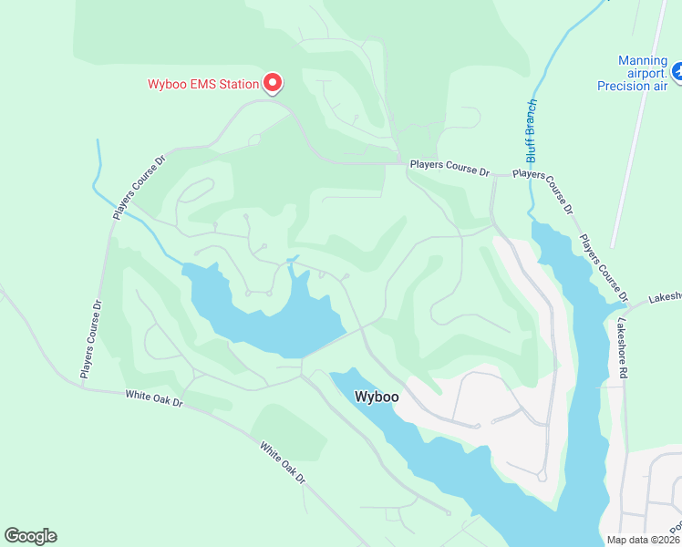 map of restaurants, bars, coffee shops, grocery stores, and more near 119 Ridge Lake Drive in Manning