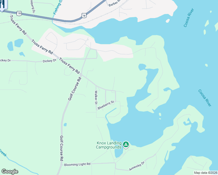 map of restaurants, bars, coffee shops, grocery stores, and more near 1604 Truss Ferry Road in Pell City