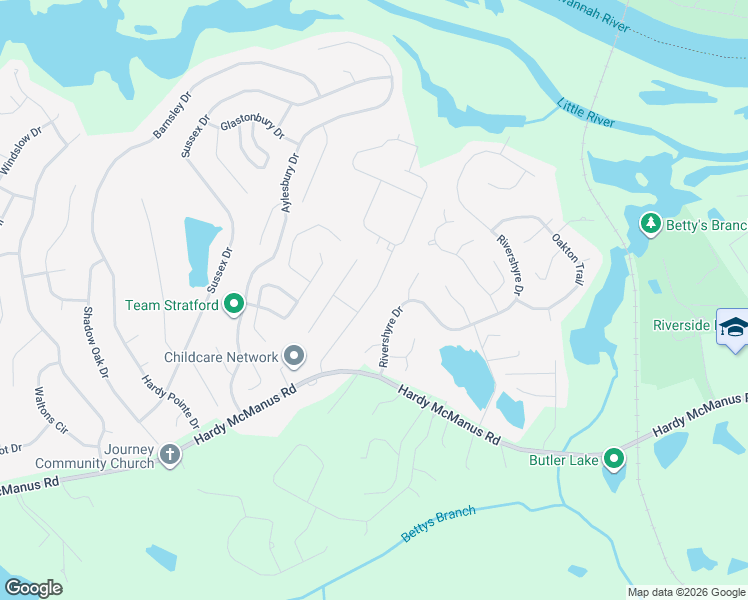 map of restaurants, bars, coffee shops, grocery stores, and more near 1109 Maple Ridge Court in Evans
