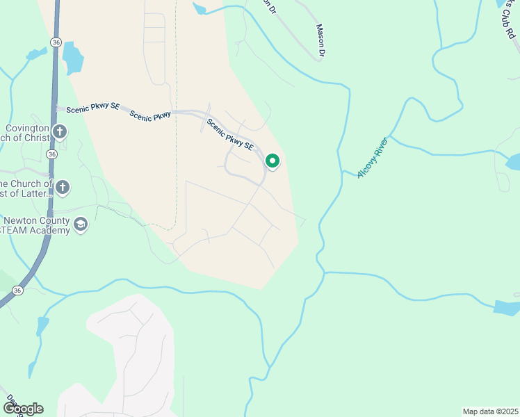 map of restaurants, bars, coffee shops, grocery stores, and more near 13154 Vista Drive Southeast in Covington