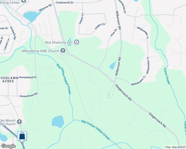 map of restaurants, bars, coffee shops, grocery stores, and more near 110 Stagecoach Trail in Stockbridge