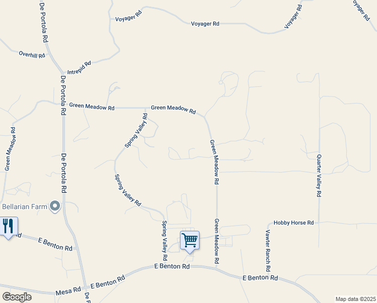 map of restaurants, bars, coffee shops, grocery stores, and more near 39911 Green Meadow Road in Temecula