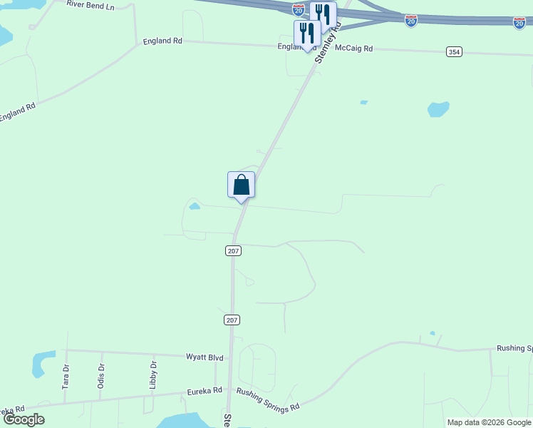 map of restaurants, bars, coffee shops, grocery stores, and more near 11524 Stemley Road in Lincoln