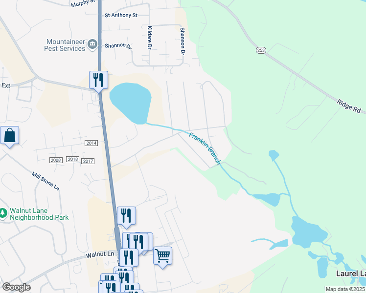 map of restaurants, bars, coffee shops, grocery stores, and more near 216 Hermitage Lane in North Augusta