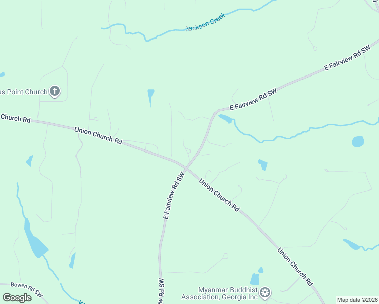 map of restaurants, bars, coffee shops, grocery stores, and more near 3206 East Fairview Road Southwest in Stockbridge