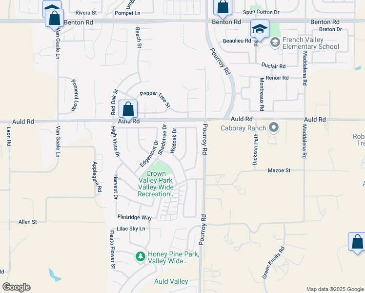 map of restaurants, bars, coffee shops, grocery stores, and more near 37103 Running Springs Road in Murrieta