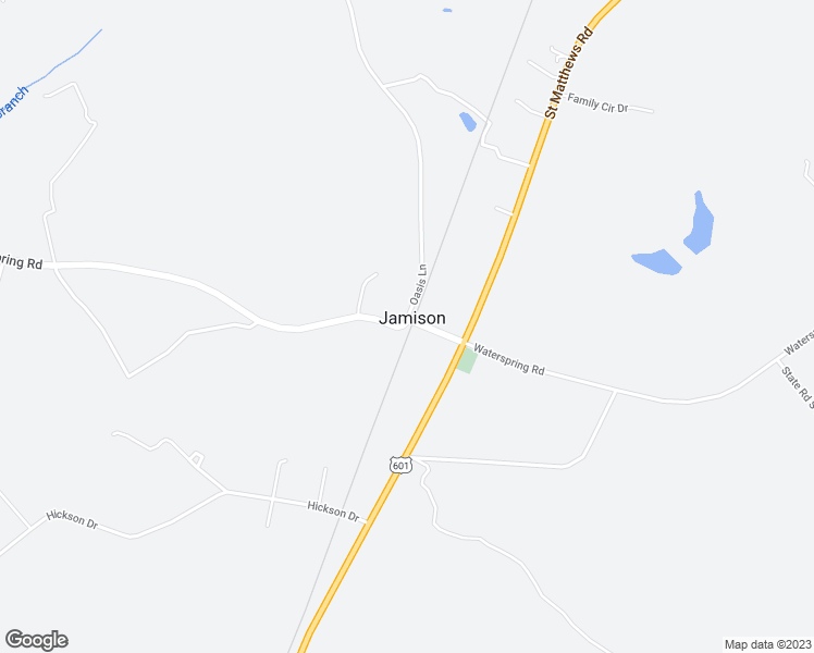 map of restaurants, bars, coffee shops, grocery stores, and more near 709 Waterspring Road in Orangeburg